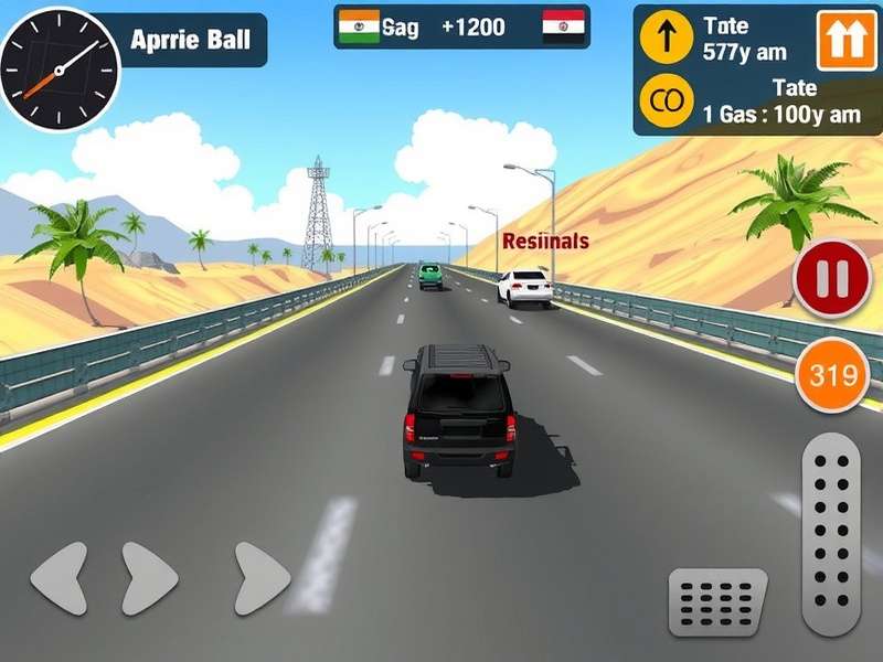 Desi Driving Pro gameplay screenshot showing Indian roads and vehicles